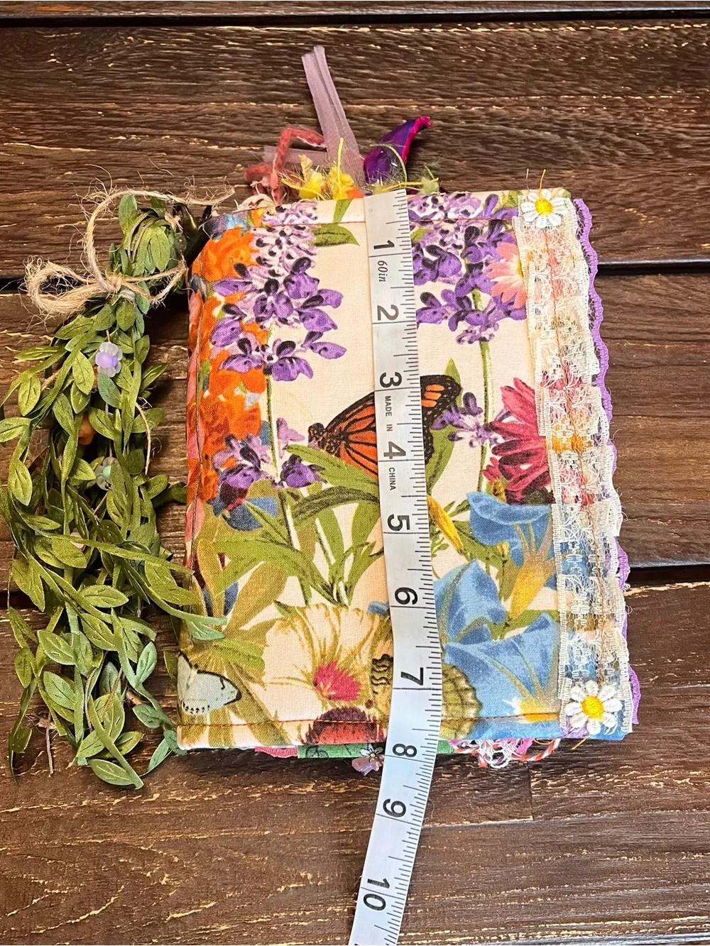 Butterfly Junk Journal Faith Floral Nature Flowers Softcover Decorated 3 Sig - Picture 3 of 16